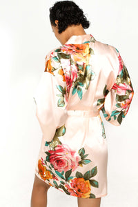 Blush Floral Robe