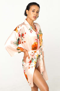 Blush Floral Robe