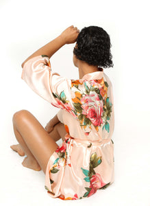 Blush Floral Robe