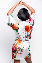 Load image into Gallery viewer, White Floral Robe
